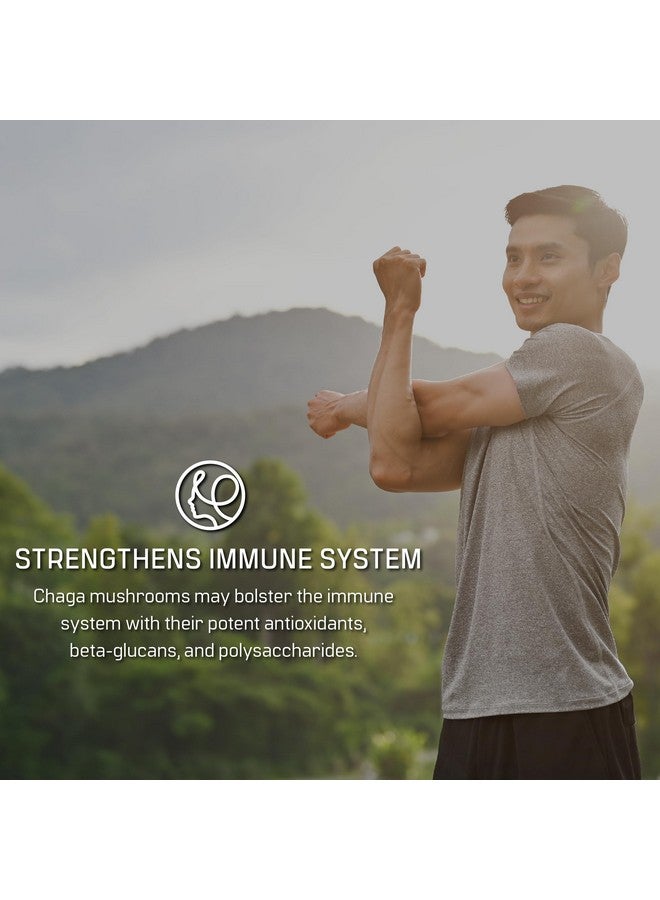 DIRTEA Chaga Mushroom Powder | 2,000mg / Serving | Organic, Vegan & Non GMO | Coffee Alternative & Immune Support | High Strength Supplement | 60g - 30 Servings - Image 3