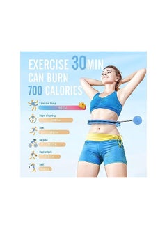 PROMASS Weighted Hula Circle Hoops For Adults Weight Loss, Infinity Hoop Fit Plus Size 47 Inch, 24 Detachable Links, Exercise Hula Hoop Suitable For Women And Beginners  - Image 5