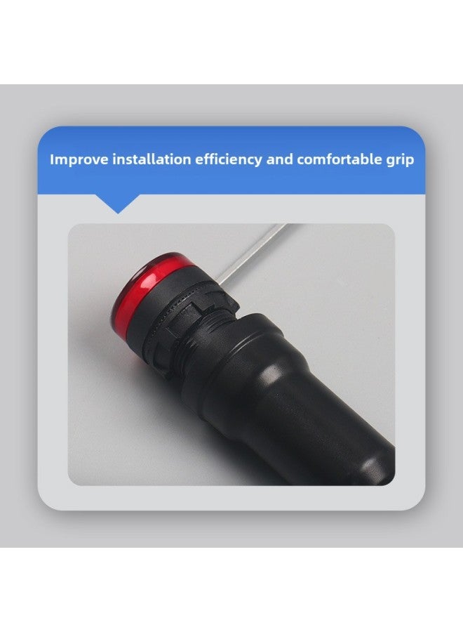 Installation Wrench AD16 Signal Indicator LA38 Handle Fastening 12/19/22MM Metal Switch Button Tool-Color:22mm Yellow Indicator Lamp (for Upgraded Signal Lamp)  - Image 5