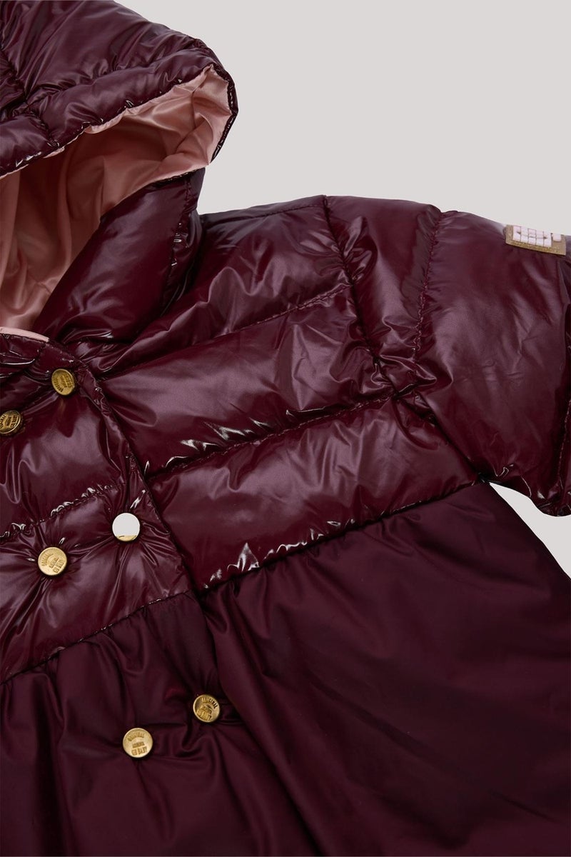GB Baby Bg Store Baby Girl Burgundy Coat - Image 3