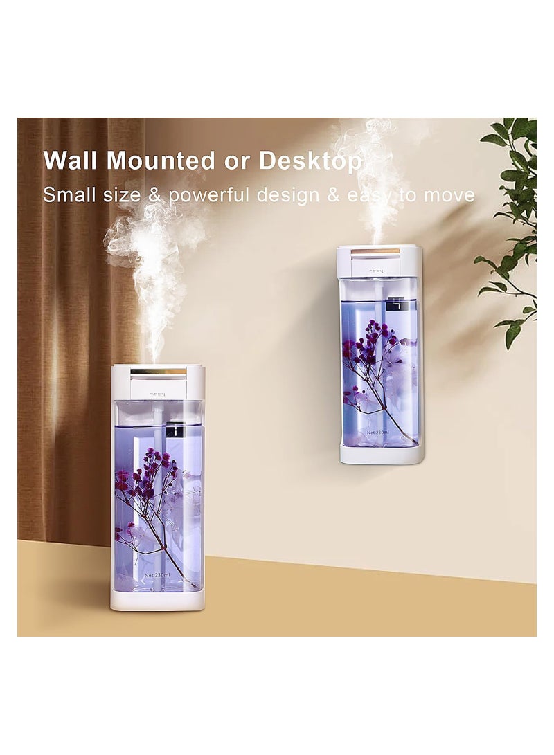 Excefore جهاز رائحة زيت أساسي، معطرات بدون ماء سعة 230 مل لغرف كبيرة، معطر Aromatherapy قابل لإعادة الشحن عبر USB، معطر رائحة صامت للمنزل والفندق والمكتب - Image 3