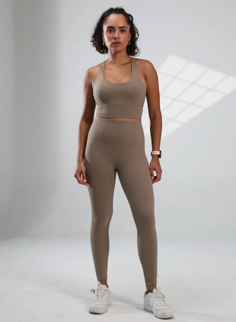 موهوكي موهوكي ليقنز رياضي Olivia High Waisted Legging - شوكولاتة