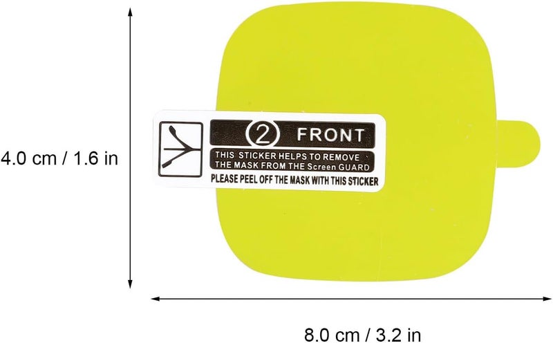 2 Pcs Screen Protector Films for Compatible Smartwatch Model 3, High Transparency TPU Shield Film with Wet and Dry Wipes, Protective Watch Screen Cover for Fitness and Outdoor Use - Image 2
