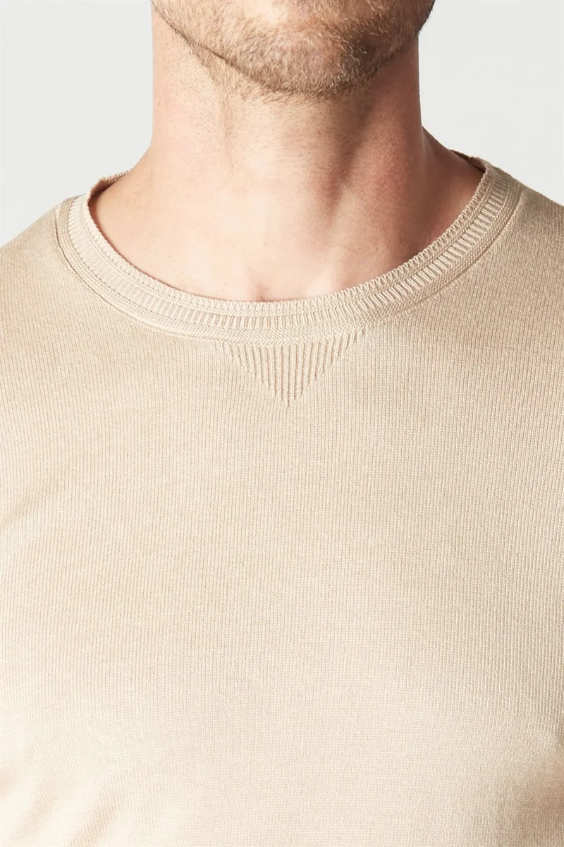 Tudors Slim Fit Narrow Cut Crew Neck Men's Sweater
