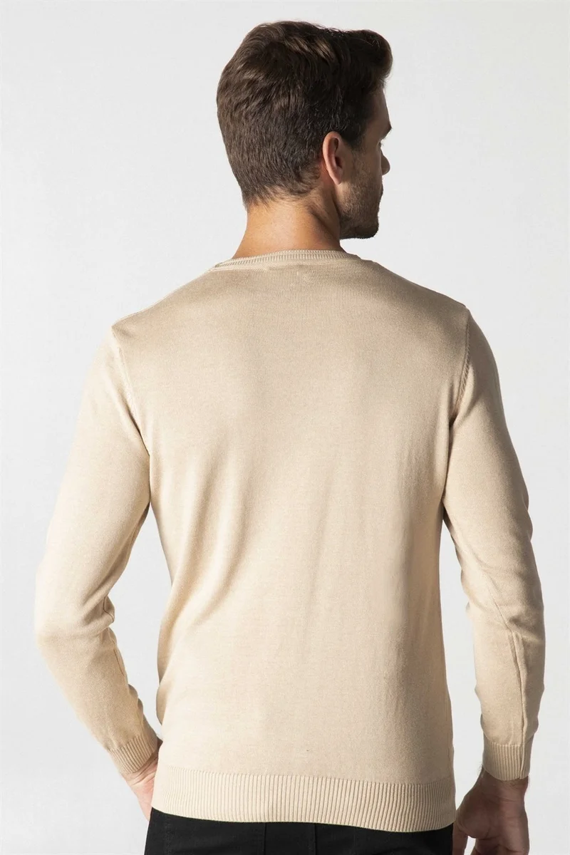Tudors Slim Fit Narrow Cut Crew Neck Men's Sweater