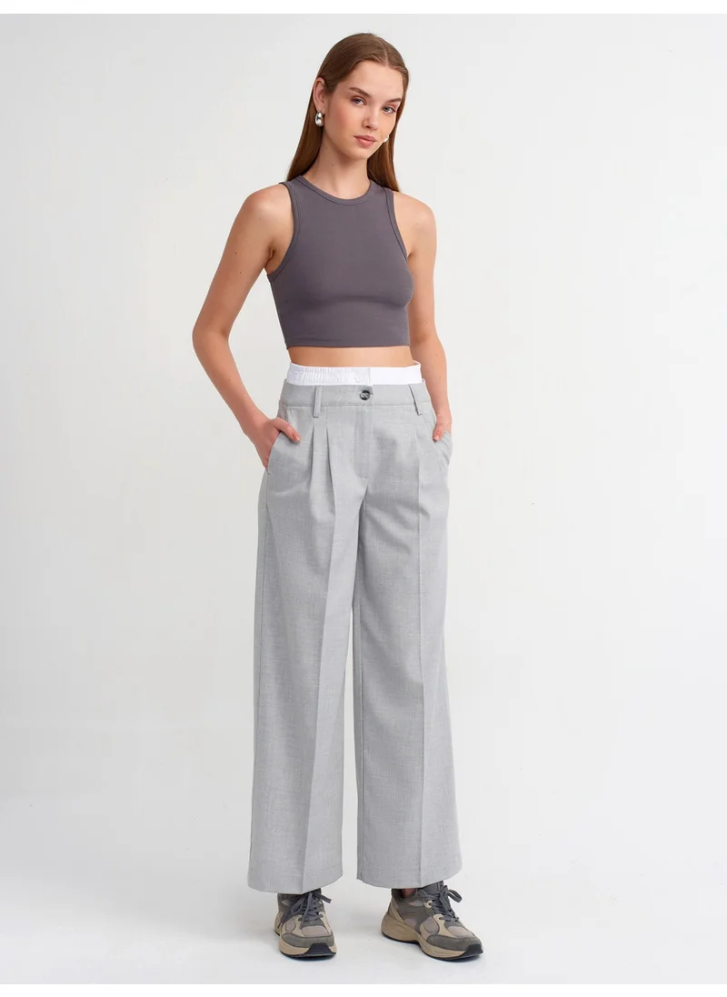 ديلفين 71286 Fitted Underwear Trousers-Grey