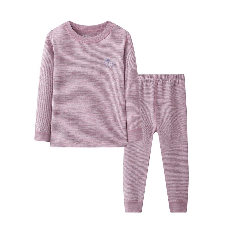 Children's autumn clothes long pants suit autumn and winter baby student boy girl 2023 new wholesale generation thermal underwear - Image 1