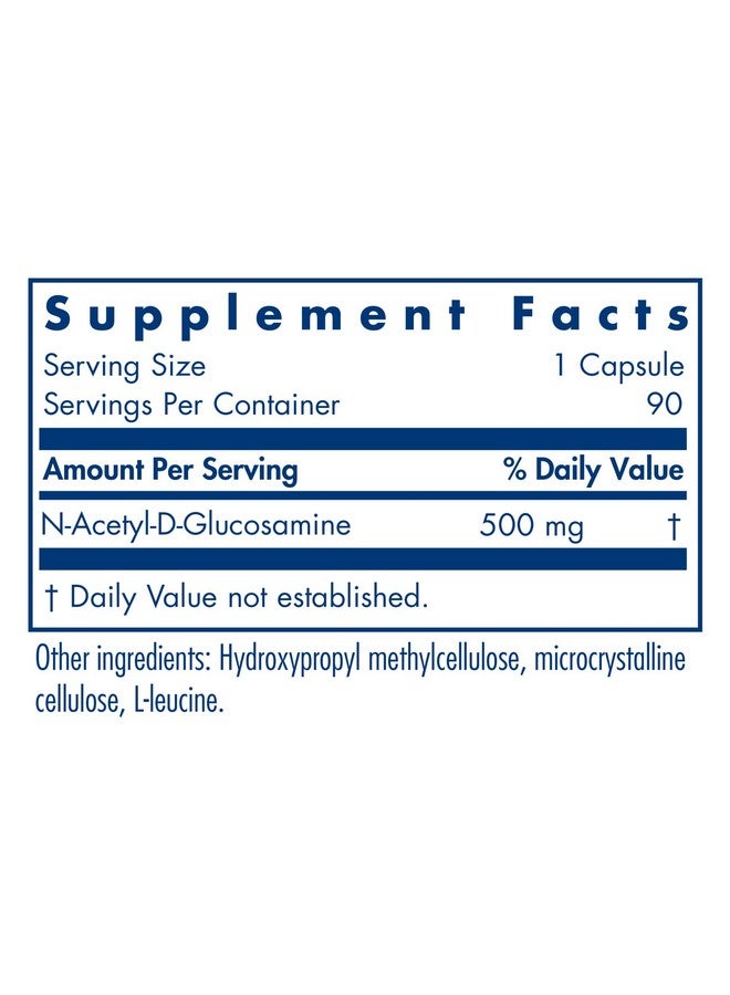Allergy Research Group N Acetyl Glucosamine Vegan Joint Health Support 90 Vegetarian Capsules - Image 3