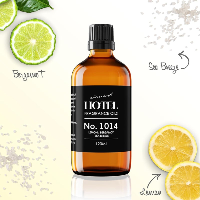 AirScent Hotel Diffuser Oil No. 1014 Inspired by The Iconic 5-Star Hotel Coastal Blend - Lemon Bergamot Sea Breeze - 30 mL, 1 fl oz - Fragrance Oil for Ultrasonic and Waterless Diffusers and Crafting | Lemon Bergamot Sea Breeze - Coastal Blend - Fragrance Oil for Ultrasonic and Waterless Diffusers and Crafting - Image 3