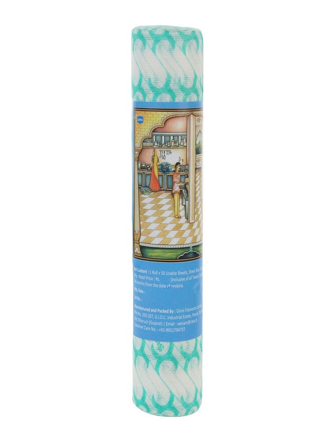 Superwipe Premium Printed Kitchen Swipe Rolls |Reusable, Washable and Absorbent Wipes, Multipurpose Kitchen Towel | Perfect for Cleaning & Wiping, Household Sheets - 50 Pulls per Roll (Pack of 1) - Image 2
