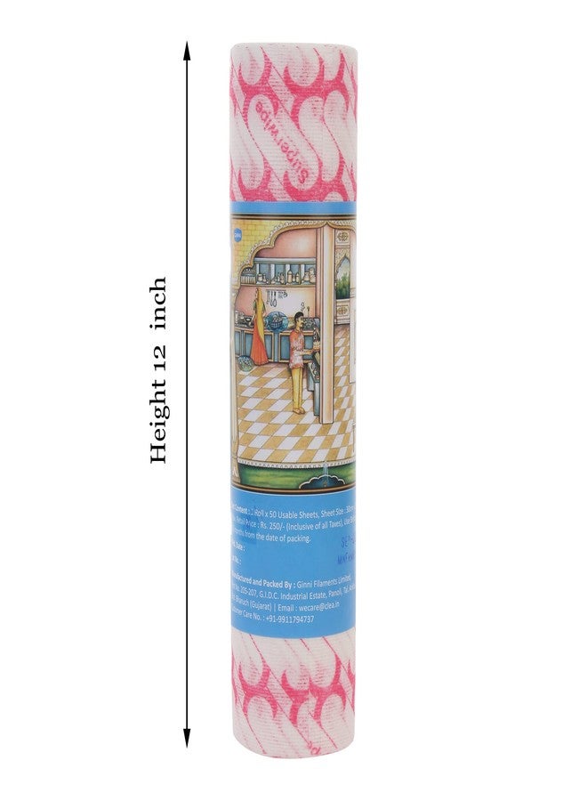 Superwipe Premium Printed Kitchen Swipe Rolls |Reusable, Washable and Absorbent Wipes, Multipurpose Kitchen Towel | Perfect for Cleaning & Wiping, Household Sheets - 50 Pulls per Roll (Pack of 1) - Image 3