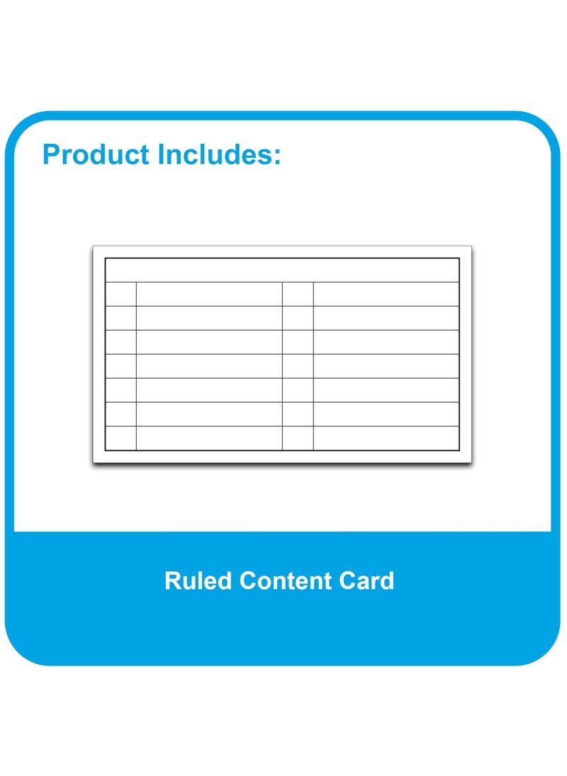 C-Line C-Line 58046 Index Card Case, Holds 200 4 x 6 Cards, Polypropylene, 1 Assorted Color  - Image 4