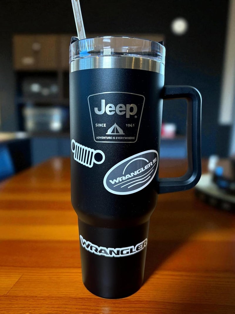 Jeep Wrangler 12-Decal Sticker Sheet | 6"x 8" Durable Vinyl Stickers | Weatherproof UV-Resistant, Easy Peel-Off Off-Road Graphics - Image 3