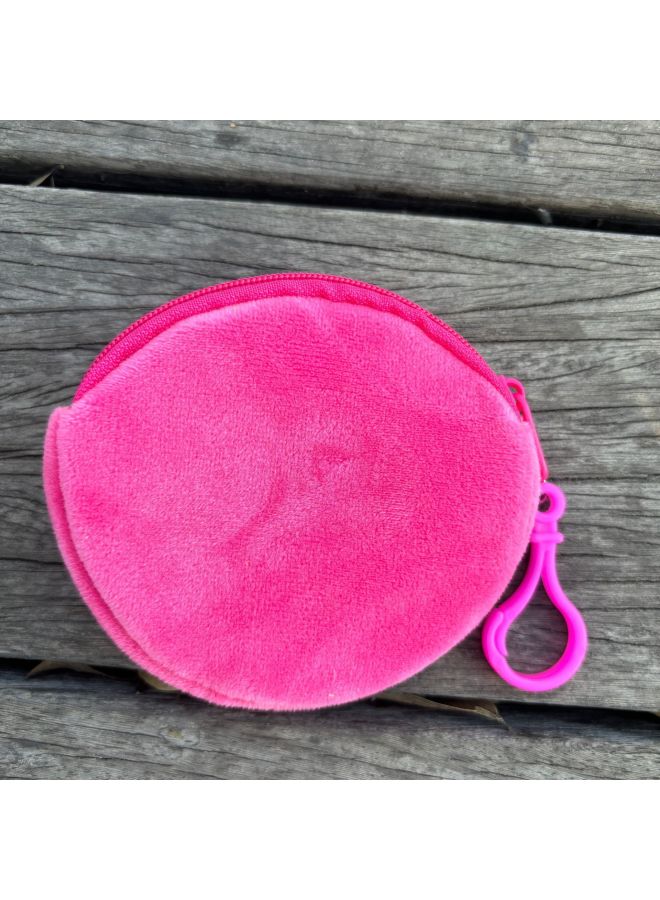 Casual Candy-colored Short Plush Kidsren's Adult Coin Purse Pendant Colorfulful Small Coin Bag Candy Gift Bag Storage
