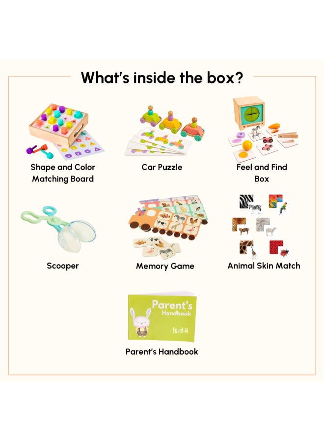 Curious Cub Montessori Learning Wooden Baby Toys Problem Solving, Measuring Skill Children Toys  Montessori Toys For 2+ Year Old  Fine Motor And Memory Skills  Baby Gift Set - Image 2