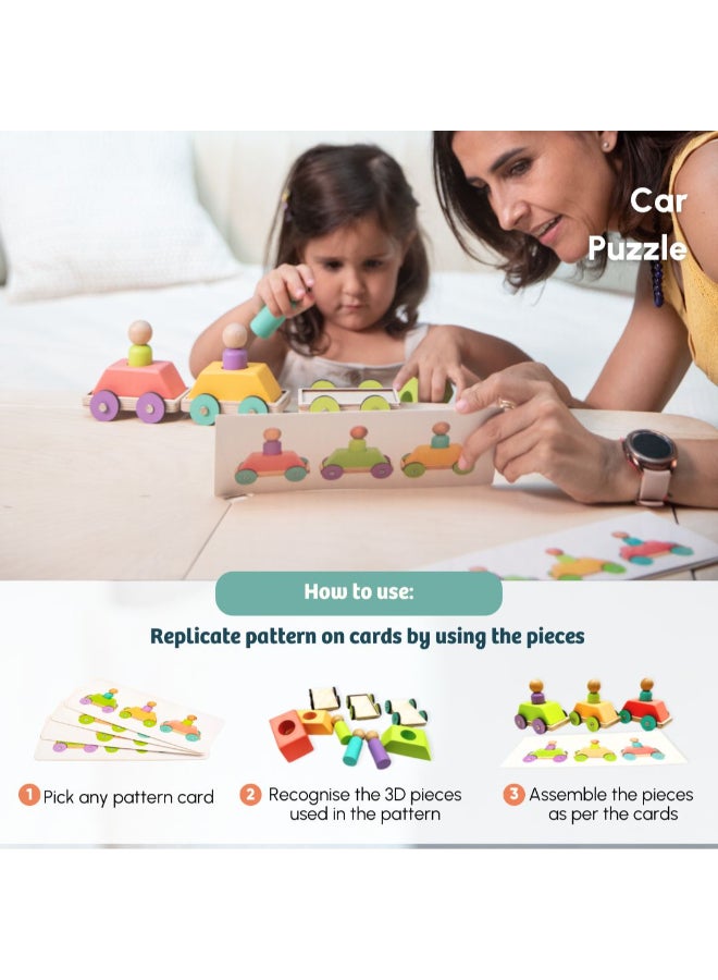 Curious Cub Montessori Learning Wooden Baby Toys Problem Solving, Measuring Skill Children Toys  Montessori Toys For 2+ Year Old  Fine Motor And Memory Skills  Baby Gift Set - Image 4