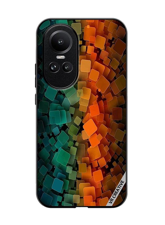 VR CREATIVE Protective Case Cover For Oppo Reno 10 Abstract Design Multicolour - Image 1