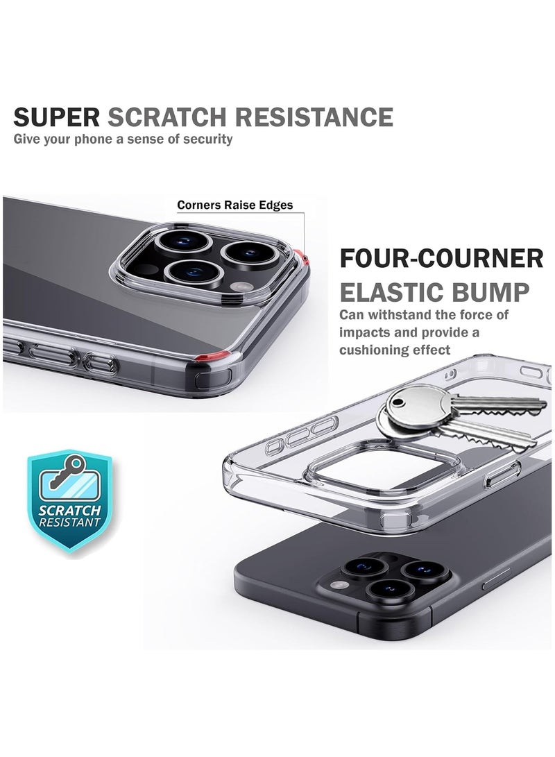 Transparent Case Compatible with iPhone 16 Pro Max 6.9 , Crystal Clear, Hard PC Back Cover, Anti Yellowing, Scratch Resistance, Shockproof, Slim Design, Raised Edges - Clear - Image 5