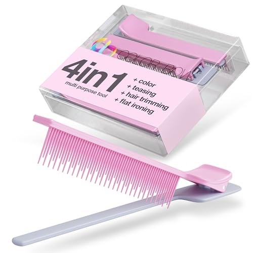 ColorBow Teasing Clip Comb (5 Pack), Coloring Styling Tools - Hairstylist Must Haves for Highlights balayage board Companion Ombré Trimming & Cutting - Flat Iron Comb Attachment Clip on - Image 4