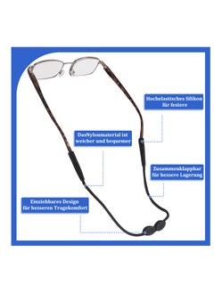 T NEWFUN Tailless Sunglasses with Adjustable Eyeglass Straps Sport Style 3 Pack 14 Inch Eyeglass Cord Straps for Kids Women Men  - Image 3