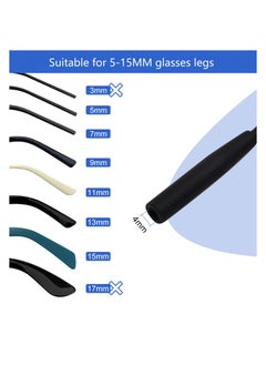 T NEWFUN Tailless Sunglasses with Adjustable Eyeglass Straps Sport Style 3 Pack 14 Inch Eyeglass Cord Straps for Kids Women Men  - Image 4