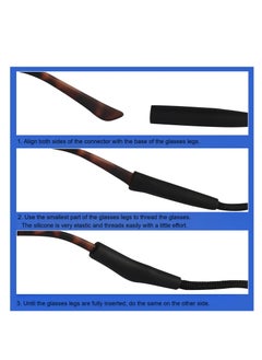 T NEWFUN Tailless Sunglasses with Adjustable Eyeglass Straps Sport Style 3 Pack 14 Inch Eyeglass Cord Straps for Kids Women Men  - Image 5