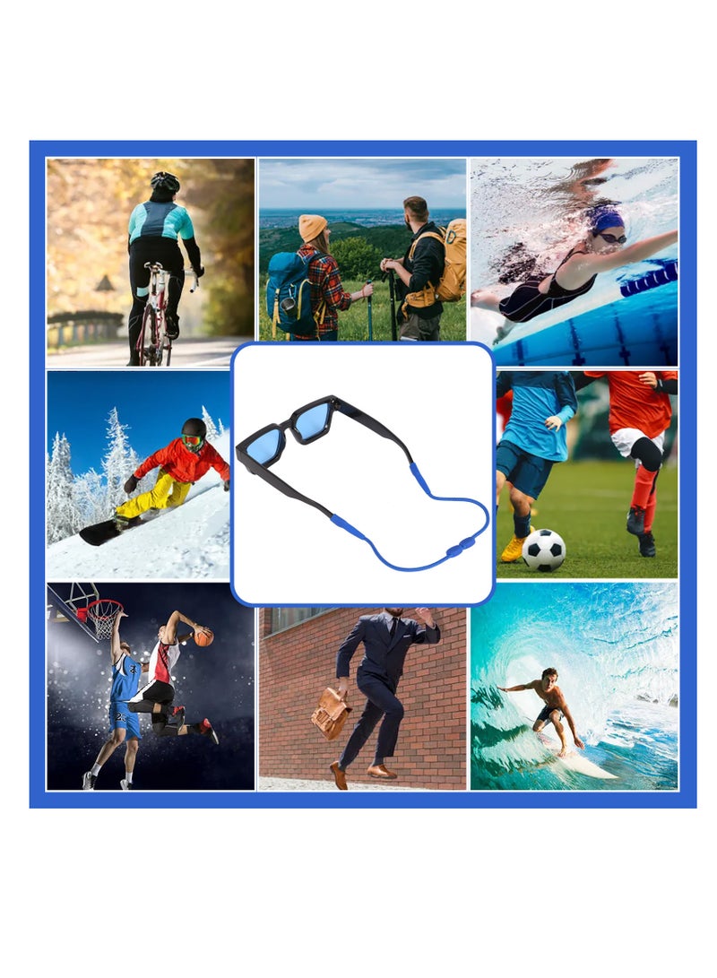 أشرطة نظارات شمسية بدون ذيل قابلة للتعديل، حزام نظارات رياضي، 3 قطع، بطول 14 بوصة، مناسب للأطفال، النساء، والرجال.
