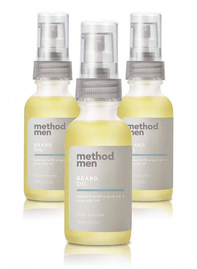 Method Men Beard Oil, Sea + Surf, 1 Ounce, 3 pack - Image 1