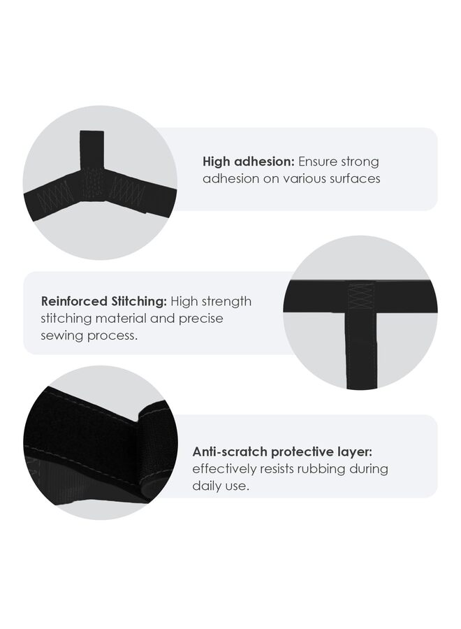 Universal Motorcycle Rear Wheel Tie Down Strap for Transport Safety - Lashing Straps/Black - Image 4