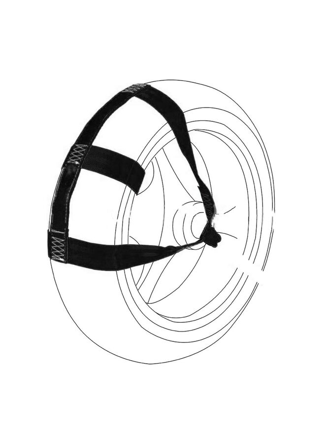 Universal Motorcycle Rear Wheel Tie Down Strap for Transport Safety - Lashing Straps/Black - Image 1