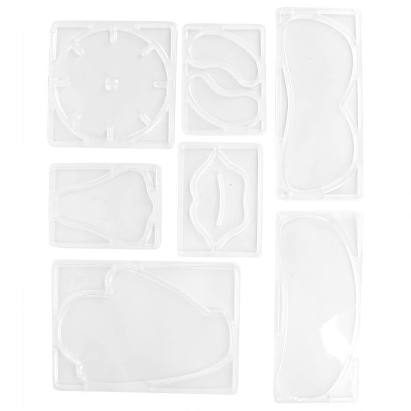 ZJchao 7 Types Mask, Jelly Mask Making Plate, DIY Reusable Seaweed Face Mask Patch, Mask Machine Maker Accessories Tray(Without Mask Machine) - Image 3