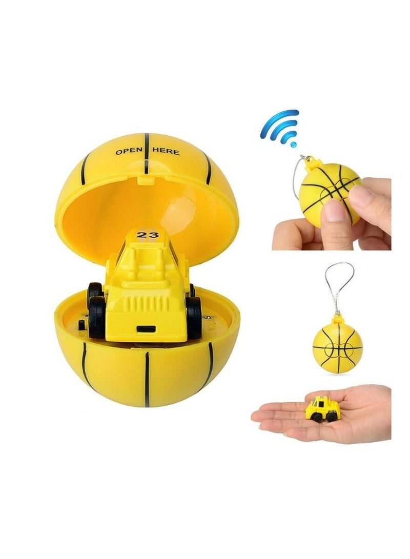JOLLITY LLC Remote Control Car Soccer Kids Mini Wireless RC Football Cars Toys (Yellow) - Image 3