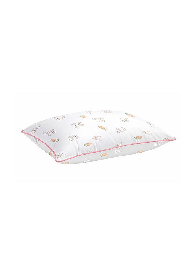مون Butter Cotton Toddler Pillow - Bamboo Fibre Kids Pillow with Removable Cotton Pillowcase -Carrot - Image 1