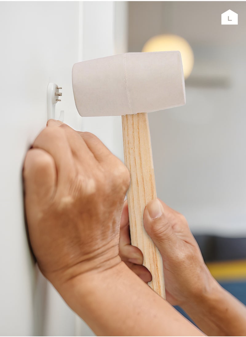 BMB tools Hammer with Wood Handle|Rubber Hammer Head, Hammer With Wood Handle for Flooring, Tent Stakes, Woodworking, Tile Installation, Home Decoration|Soft Blow Tasks without Damage  - Image 5