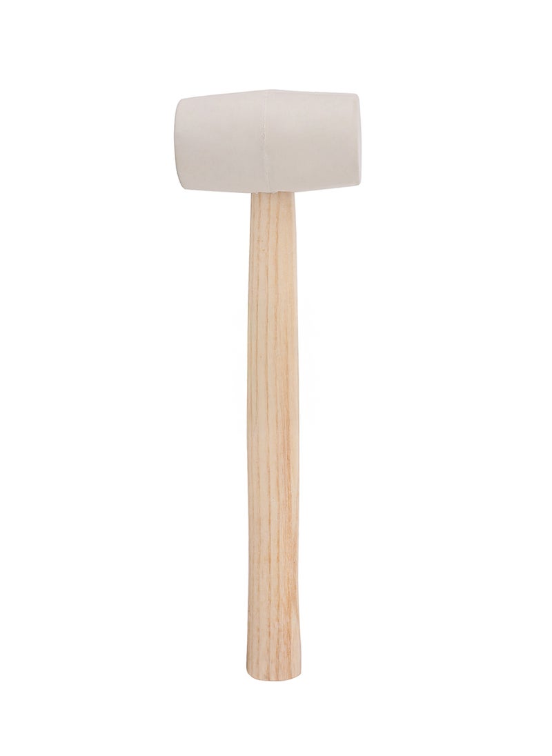 BMB tools Hammer with Wood Handle|Rubber Hammer Head, Hammer With Wood Handle for Flooring, Tent Stakes, Woodworking, Tile Installation, Home Decoration|Soft Blow Tasks without Damage  - Image 1