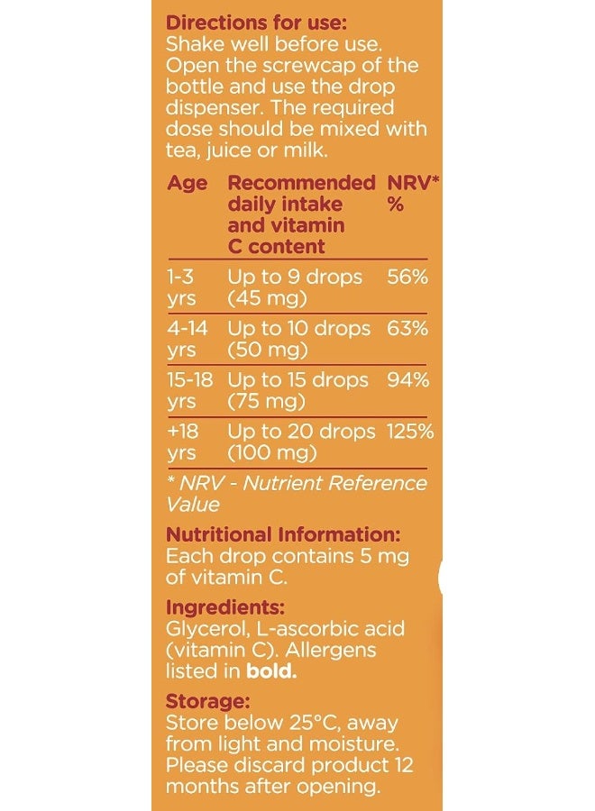 Colief Vitamin C Drops for Kids 1 fl oz - Image 2