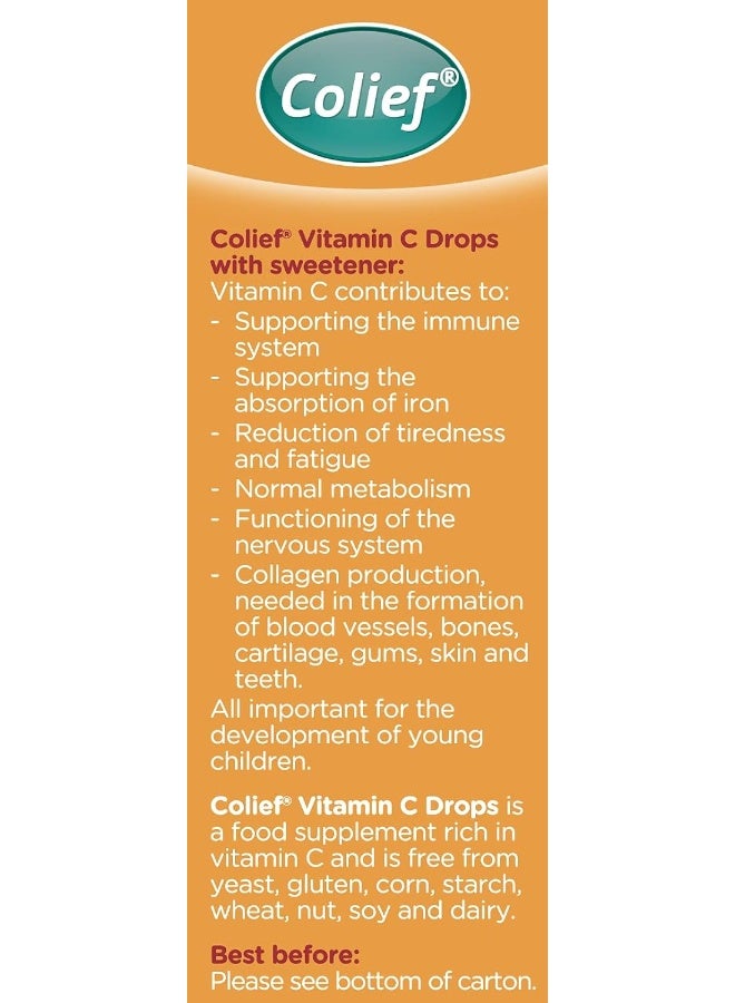 Colief Vitamin C Drops for Kids 1 fl oz - Image 4