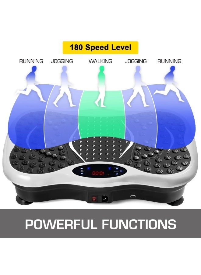 LIVVY Vibration Plate Exercise Machine – Whole Body Fitness Platform for Weight Loss, Recovery & Circulation | Home Workout Trainer with LED Display & Remote | 330lbs Capacity - Image 2