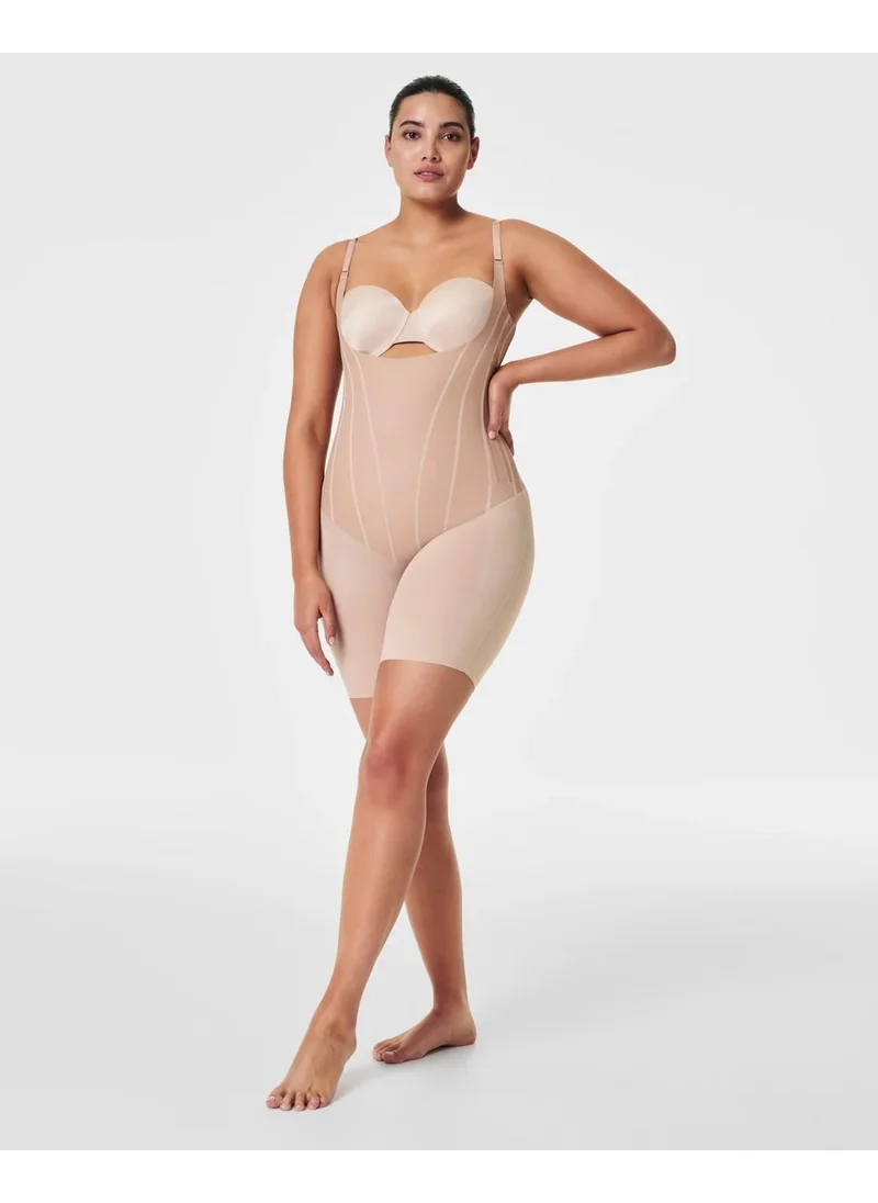 SPANX Spanx 10426R Open Bust Midthigh Bodysuit Nude (Natural Bronze)
