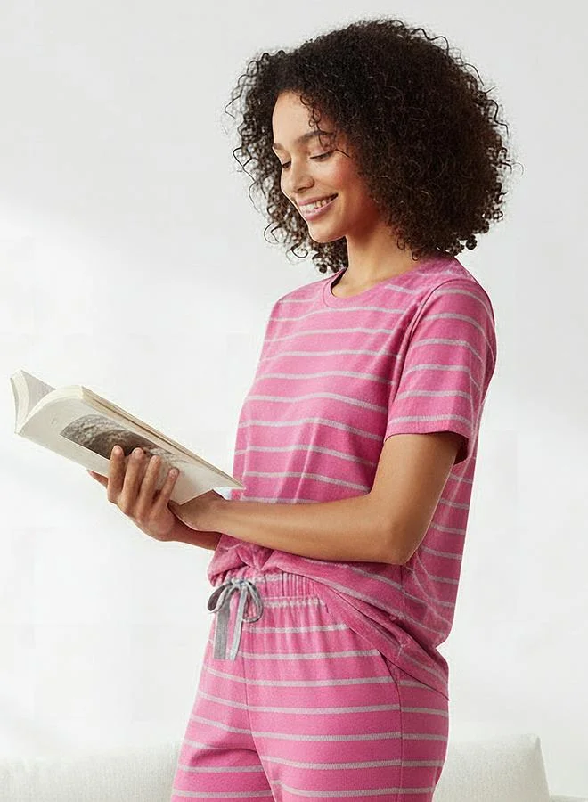 Splash FAV Pyjama Set Striped T-shirt & Trousers