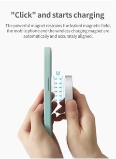 KIIUMI Wireless Charger for iPhone 15/14/13/12 Series, Fast Charging Magnetic Charger Compatible 15W Phone Charger Charging Pad  - Image 3