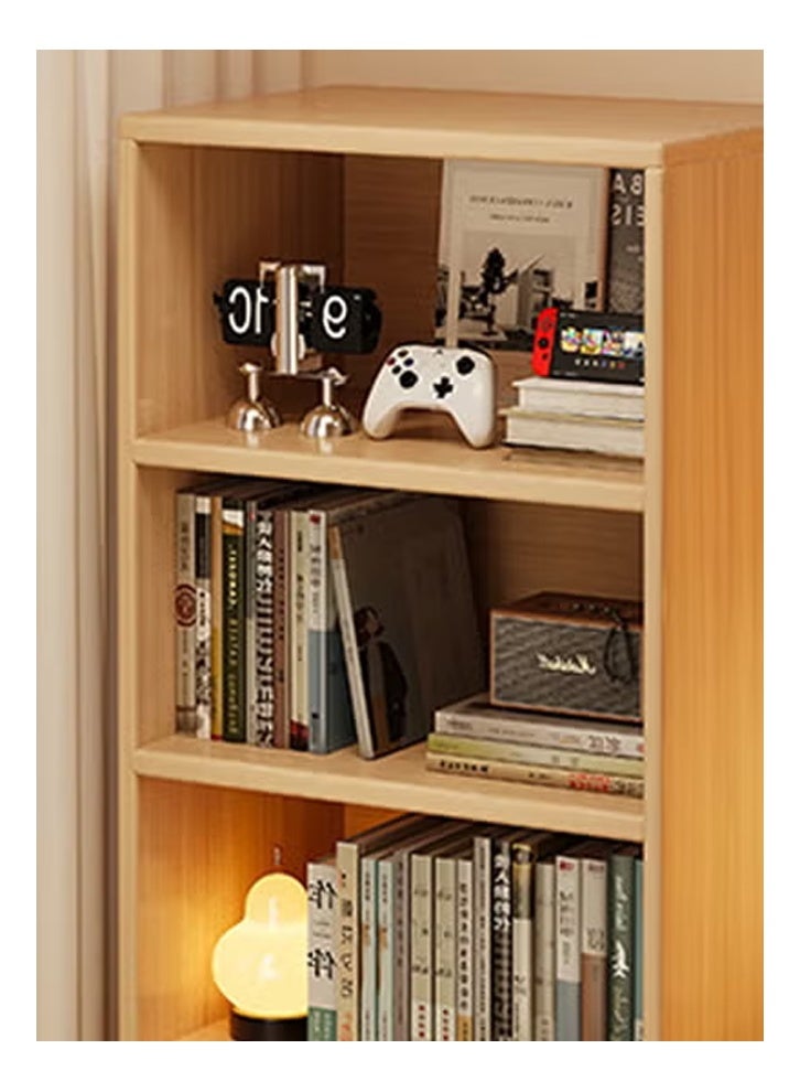 كلناميان رف تخزين متعدد الطبقات للكتب، خزانة عرض أنيقة لغرفة المعيشة، 50*30*181.5 سم، لون بيج - Image 5