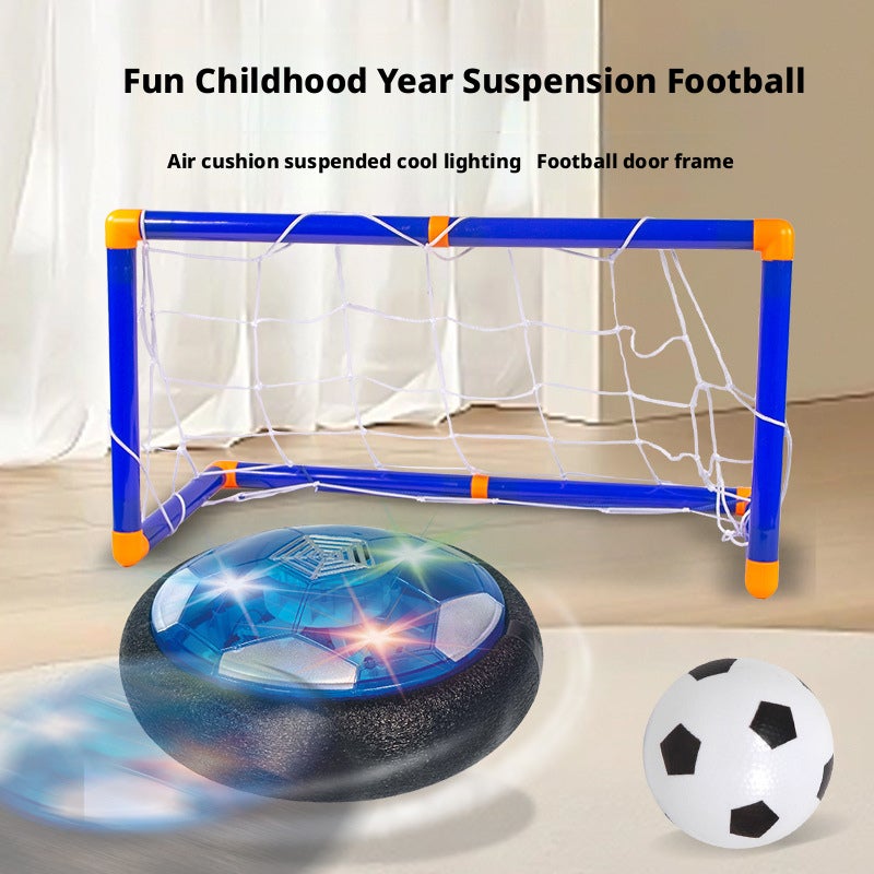 Kids Inflatable Soccer Goal Set Toy with Light & Music, Indoor Outdoor Play - Image 2