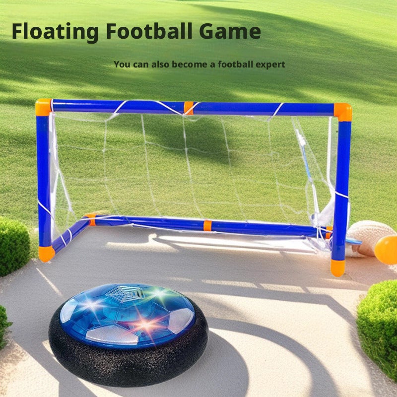Kids Inflatable Soccer Goal Set Toy with Light & Music, Indoor Outdoor Play - Image 1