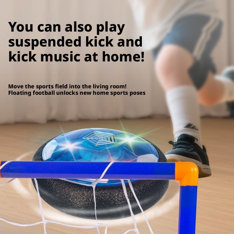Kids Inflatable Soccer Goal Set Toy with Light & Music, Indoor Outdoor Play - Image 3