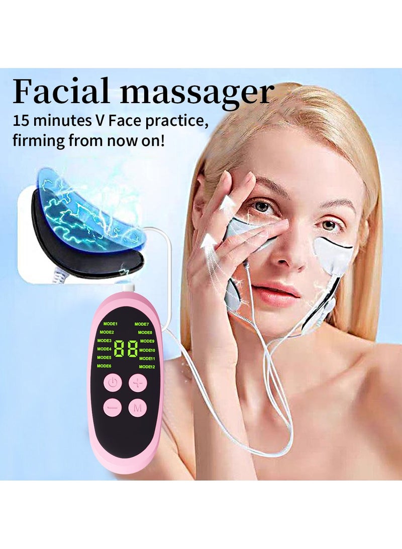 general Facial beauty device microcurrent lifting firming facial mini massager unlocks skin rejuvenation USB - Image 1