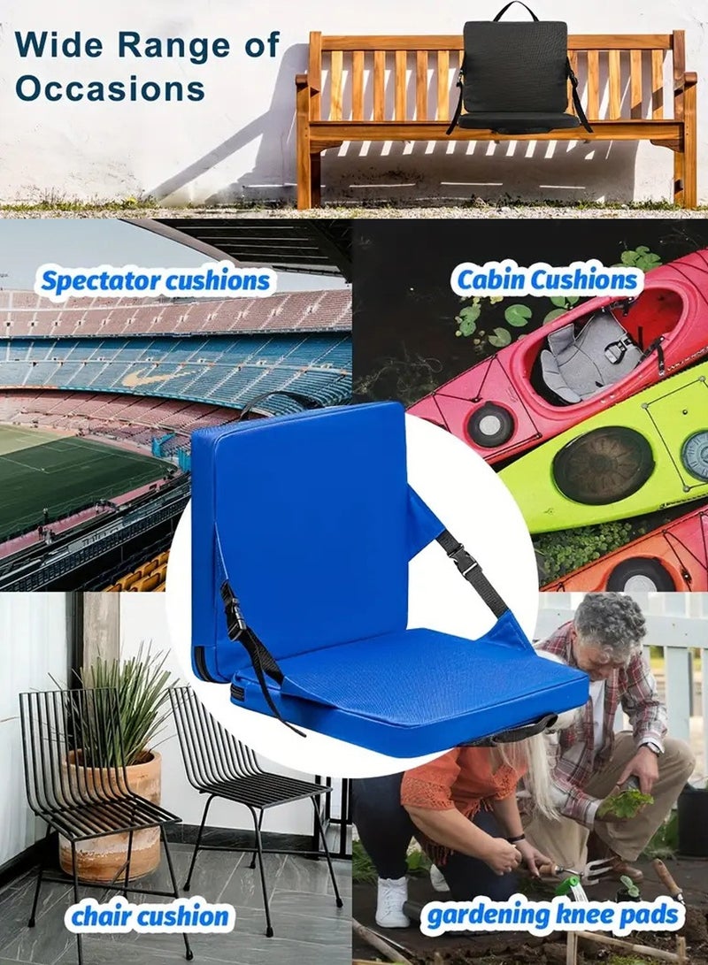 QUTOOB Folding Chair with Adjustable Backrest and Utility Side Pocket - Floor Seating Chair For Gatherings, Sessions, Relaxation, Camping, or Enjoy Solo - Backrest Support For Outdoor and Indoor Activities - Image 4