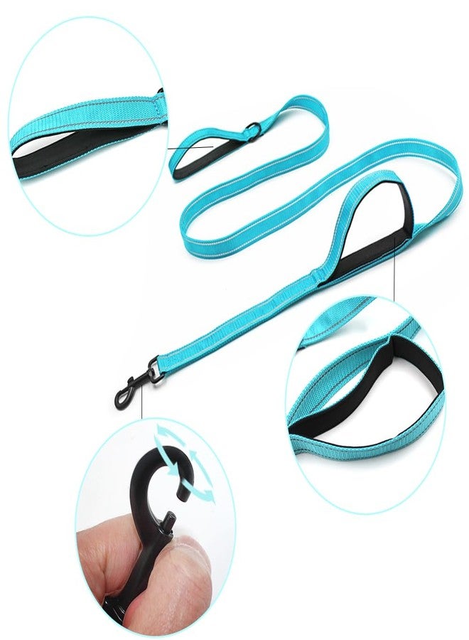 سورس تون عبوتان من أطواق الكلاب شديدة التحمل للكلاب الكبيرة، طوق عاكس مزدوج الطبقات من سورس تون بطول 6 أقدام مع مقبض مزدوج ومشبك دوار 360 درجة | مقبض مبطن للكلاب متوسطة الحجم إلى العملاقة - Image 3