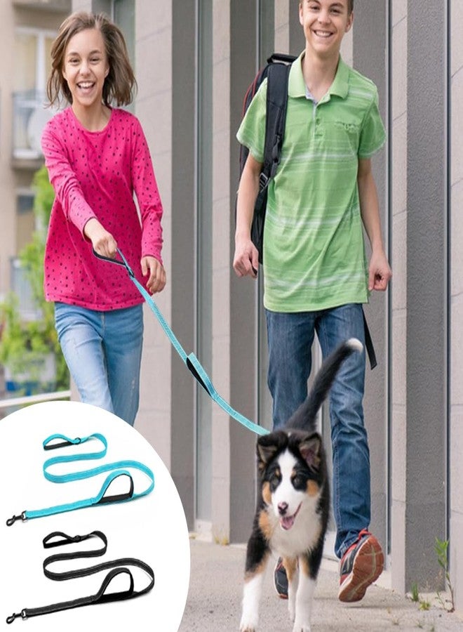 سورس تون عبوتان من أطواق الكلاب شديدة التحمل للكلاب الكبيرة، طوق عاكس مزدوج الطبقات من سورس تون بطول 6 أقدام مع مقبض مزدوج ومشبك دوار 360 درجة | مقبض مبطن للكلاب متوسطة الحجم إلى العملاقة - Image 5