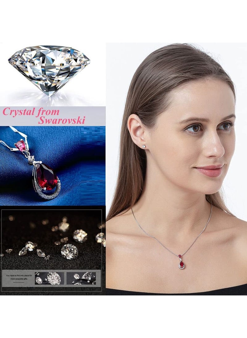 J.Rosée - Swarovski Elements Crystal 18K Rose Gold Plated 925 Sterling Silver Pendant Necklace for Women Gift Packing J.Rosée Fashion Jewelry JR-1002 - Image 1
